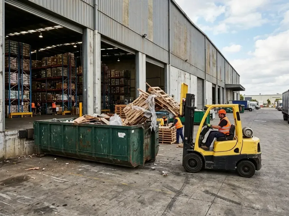 on-site-warehouse-waste-manage-019 — before and after result, Local Dumpster Rental in Rutherford, PA