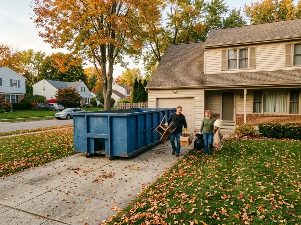residential-driveway-cleanout-001 — professional installation, Local Dumpster Rental in Rutherford, PA