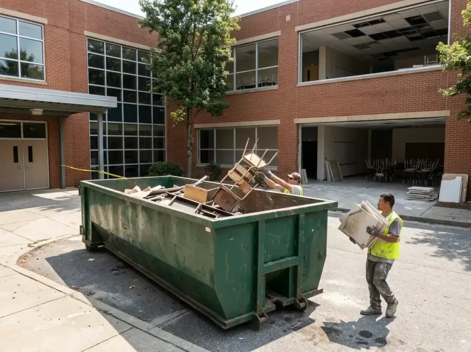 school-campus-renovation-debri-013 — client result, Local Dumpster Rental in Rutherford, PA