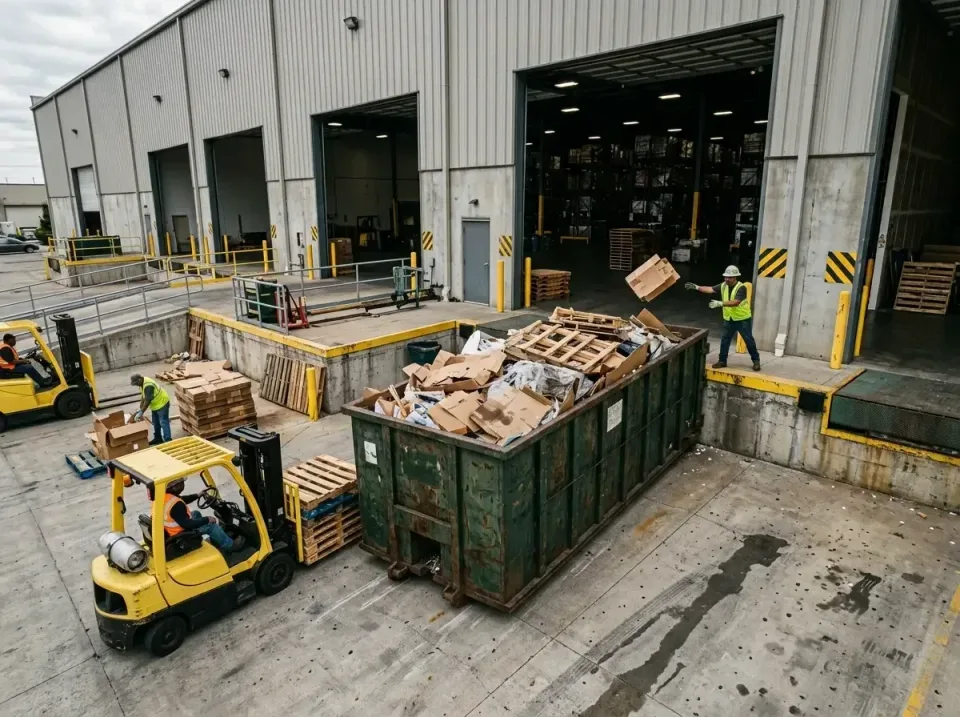 warehouse-loading-dock-waste-d-006 — featured hero banner, Local Dumpster Rental in Houston